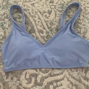 purple/blue bikini top